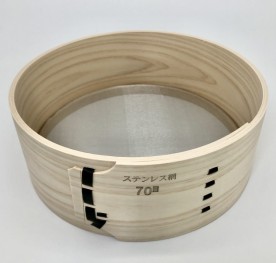 檜枠 粉ふるい（日本製） 210mmφ ステン網 70目