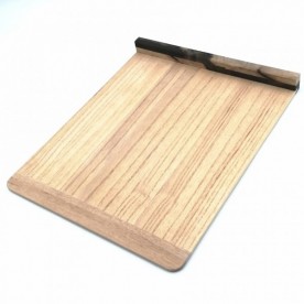 玉日本　本職用端噛付こま板　270×330×H24mm　黒柿・越前桐　